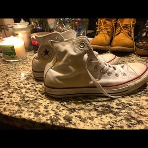 High top white converse